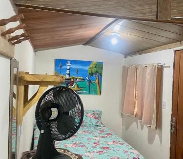 Areia Cabin | Balneário Rio Agua Viva - Chalé com Ventilador