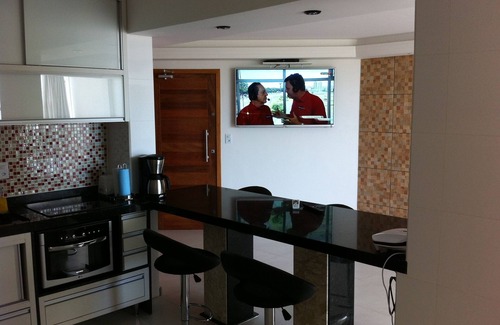 Centro Apartment | Balneario Camboriu/3 bedrooms/4 ares-cond/Sea Front/Barbecue/Foot to sand