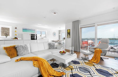 Kappeln Apartment | Baltic Sea Apartment Brise: 113 sqm, 5 persons, sea view, wellness bath and close to the beach