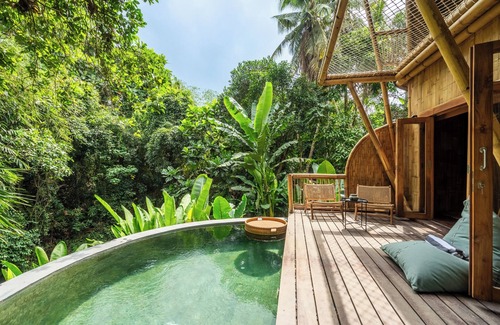 Buwit Villa | Bambu Twins2, 2 Bedroom Villa Near Nyanyi Beach-TanahLot