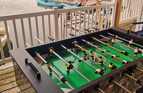 Faraday Cottage | Bancroft area, foosball, pool table, arcade, badminton and more.