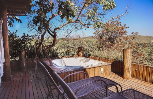 Alto Paraiso de Goias House | Bangalô com Jacuzzi em Deck Suspenso com Vista Para o Parque Nacional da Chapada