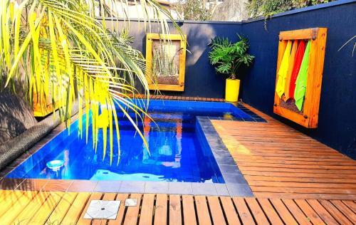Colombo House | Bangalô das Lagartixas ,casa stúdio com piscina aquecida privativa a 20 minutos do Centro de Curitiba