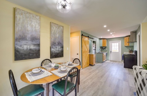 Barling House | Barling Vacation Rental: Fenced-In Yard w/Hot Tub