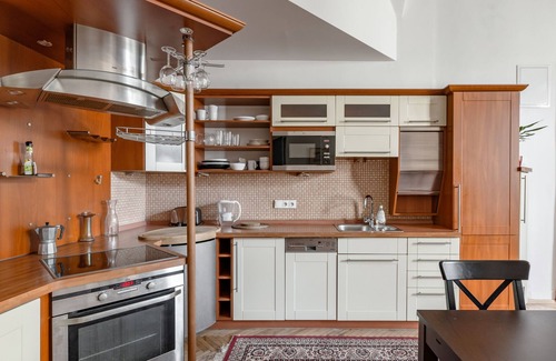 Nove Mesto Apartment | Baroque Gem at Heart of Prague 2BDR Terrace
