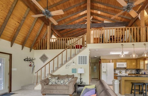 Eufaula House | Barrel Cabin at Sandy Bass Bay!