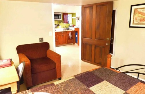 Alberta House | Basement Bedroom in Old Craftsman