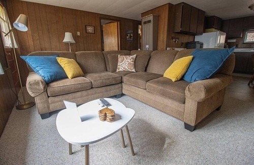 Ludington Cabin | Basswood Hideaway - Wooded Retreat near Bass Lake and Lake Michigan!