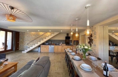 Saint-Romain-en-Viennois House | BASTIDE 5* PRESTIGE -18 PEOPLE -HEATED POOL JACUZZI SAUNA CHILDREN'S PLAY AREA