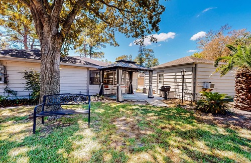 La Porte House | Bay Harbor Beauty | House in La Porte with yard and fireplace - close to beaches