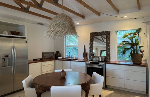 Indian Waterways Villa | Bay view villa in Islamorada, palm trees, shade trees and two private porches
