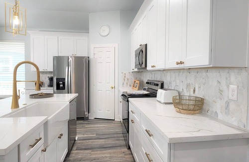 Pointe San Luis House | Bayside home close to the pool!