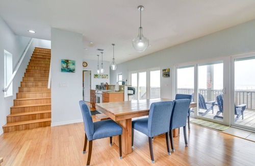 Freeport House | BBQs + Decks: Oceanfront Surfside Beach Home