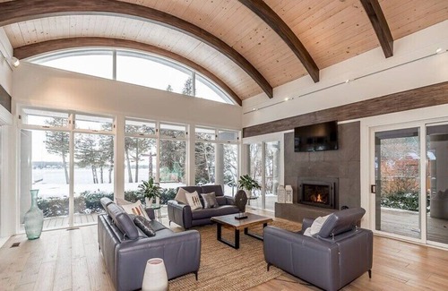 Ramara House | BC inspired home situated in cottage country property on Lake Simcoe