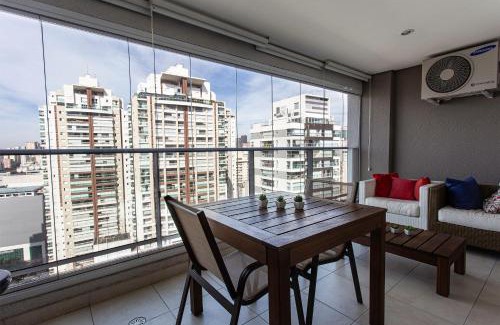 Consolacao Apartment | BC75 - Novo Bhaus Bela Cintra - Shopping Frei Caneca - Metrô Higienópolis Mackenzie - 50m2 - Linda Vista 17o andar - Vaga de Garagem - Acomoda 2 adultos e 1 criança