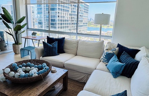 Coronado Condo | Beach and city views in condo with backyard access to beach and walkable town.