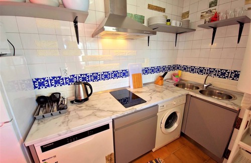 Valdelagrana Apartment | Beachfront 3-BR apartment with sea view and pool view balconies, swimming pools