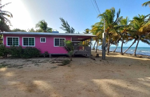 Hopkins Cabin | Beach Front! Cobia Beach Guest House "Hot Pink Family Cabin"