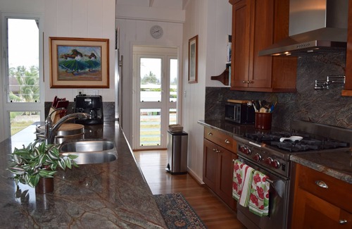 Mokuleia House | Beach Front Estate With Guest Cottage Sandy Beach Heated Pool/Spa