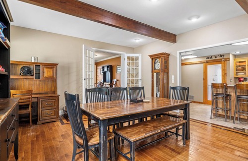 La Porte House | Beach Front with Dock, Sauna, Hot Tub - MTM Premier