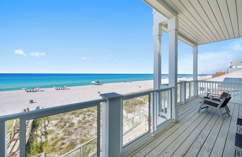 Crescent Beach House | "Beach Happy" - a Private Luxury Beachfront Home w/Heated Pool and Elevator! Chairs & Umbrellas Included in Reservation!