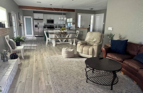 Seacoast Shores House | Beach house with HEATED pool one block from the beach!