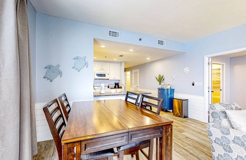 Miramar Beach Condo | Beach resort condo with Gulf view, pool, lazy river, & gym
