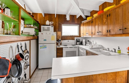 Ocean Bay Park House | Beach vacation with deck, gas grill, hot outdoor shower, kitchen, & washer/dryer