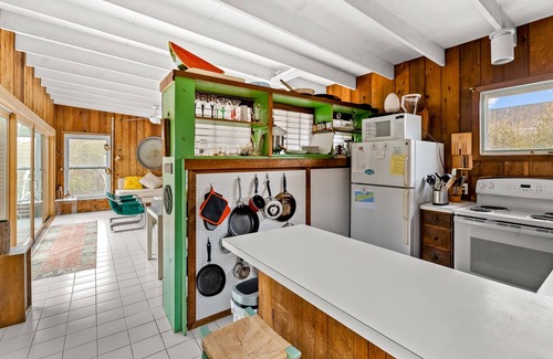 Ocean Bay Park House | Beach vacation with deck, gas grill, hot outdoor shower, kitchen, & washer/dryer