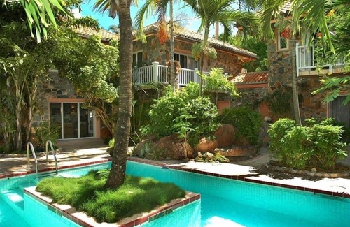 Great Cruz Bay Villa | Beach Villa - Island Stone Masterpiece with Pools & Hot Tub