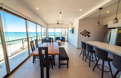 San Benito Apartment | Beachfront 3BR PH, Private Jacuzzi, Rooftop, Gym!