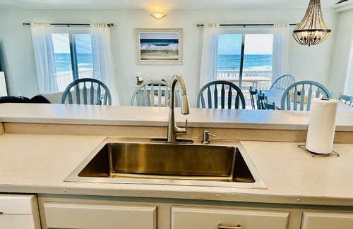 Rodanthe House | Beachfront 5-bedroom vacation home steps to the beach with hot tub!