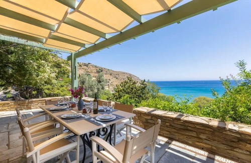 Steniai Villa | Beachfront Andros Retreat | Villa Stenies Ilios | 3 bedrooms | Stunning.