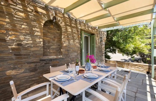 Steniai Villa | Beachfront Andros Retreat | Villa Stenies Ilios | 3 bedrooms | Stunning.