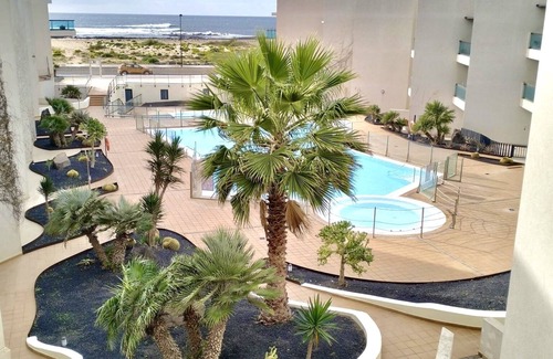 El Cotillo Apartment | Beachfront apartment, with sea and pool view, in El Cotillo, Fuerteventura