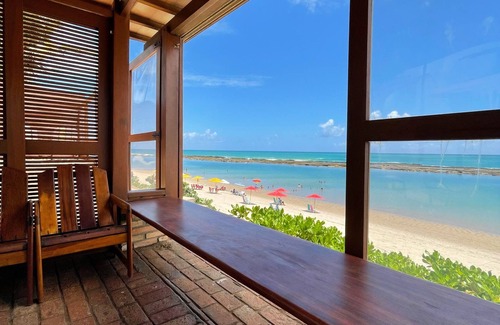 Barra de Sao Miguel House | Beachfront house, right on the sand, in the best location on Barra de São Miguel beach