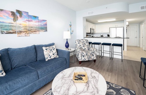 Panama City Beach Condo | Beachfront Calypso-2205W, w/Gulf view BDR, Beach Service, Walk to Pier Park