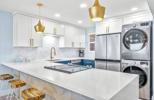 Satellite Beach Condo | Beachfront Comfort: Ground-Floor Unit with Stunning Views, Heated Pool & BBQ Grill!