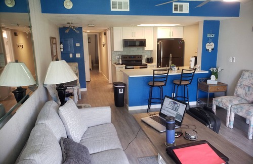 Port Canaveral Condo | BEACHFRONT-Cozy-Coastal-Private Condo + NASA, Cruise Ships, Cocoa, 1Flr,1Br,2Bth