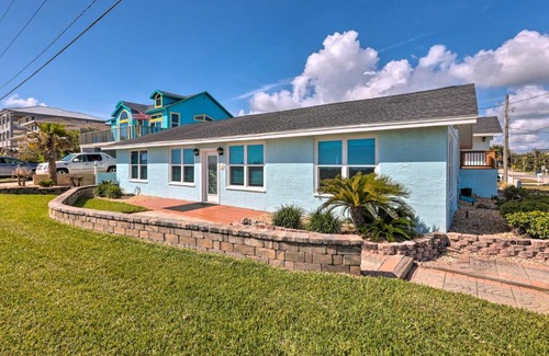 New Smyrna Beach House | Beachfront Home Deck with Grill and Ocean Views!