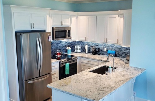 Crystal Beach House | Beachfront: Hot Tub, Home Theater & Firepit