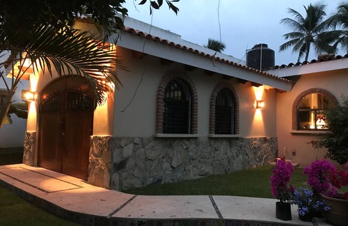 Manzanillo House | Beachfront Jewel directly on the beach in gated community at Club Santiago