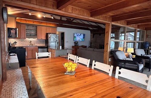 Caseville Township House | Beachfront lake house with large deck, beach bonfire & stunning views!