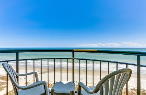 Myrtle Beach Apartment | Beachfront Luxury Condo w private balcony at Meridian Plaza