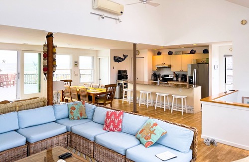 West Hampton Dunes House | Beachfront ocean-view escape with rooftop & private beach access - dog-friendly