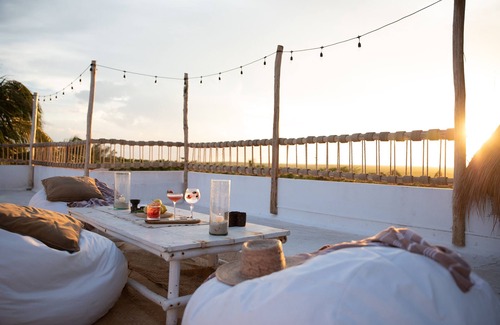 Zona Hotelera Villa | Beachfront Private Hotel W/full staff on the most tranquil beach in Tulum
