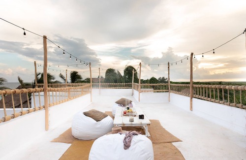 Zona Hotelera Villa | Beachfront Private Hotel W/full staff on the most tranquil beach in Tulum