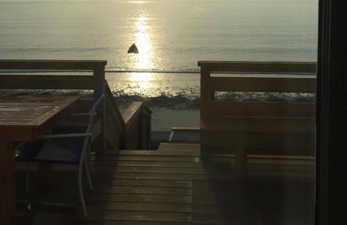 Green Harbor-Cedar Crest House | Beachfront property with panoramic ocean views-private Duxbury Beach