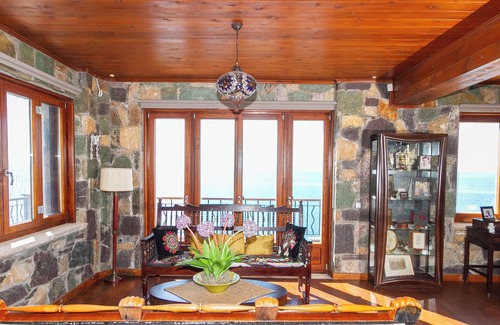 Loutra Edipsou House | Beachfront, Stone-Built, Beautifully-Appointed, Spacious 5-bedroom Villa.