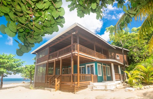 Antoneys Cay Villa | Beachfront, Upscale Caribbean Vacation. As seen on HGTV. With pool access